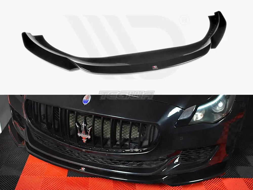 Maxton Design Front Splitter Maserati Quattroporte MK6 Pre-facelift 13-16