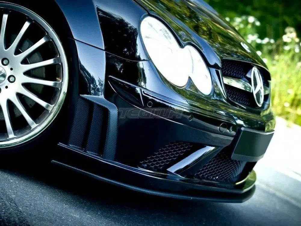 Maxton Design Front Splitter Mercedes CLK W209 Black SL Black Series Style