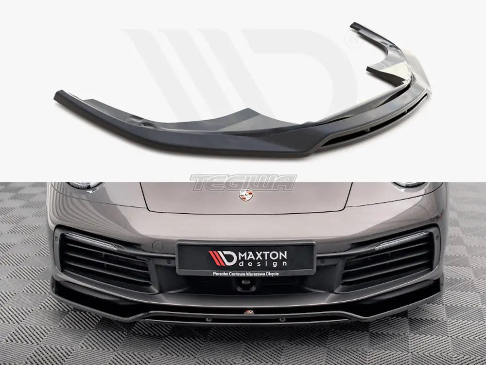 Maxton Design Front Splitter Porsche 911 Carrera 4S 992 2019-