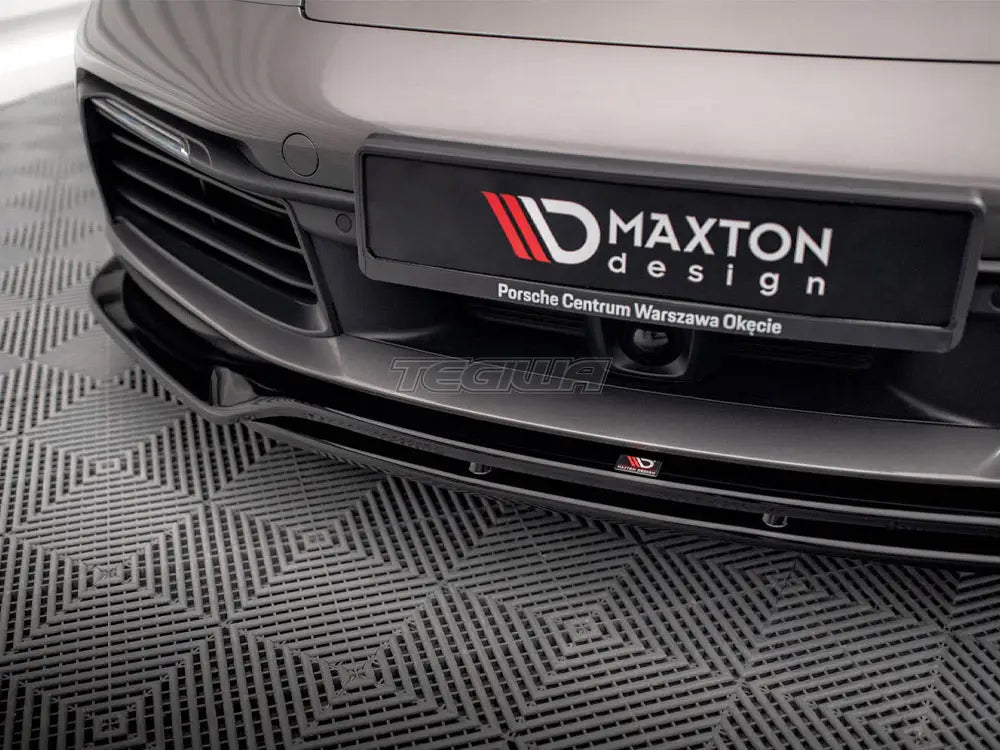 Maxton Design Front Splitter Porsche 911 Carrera 4S 992 2019-