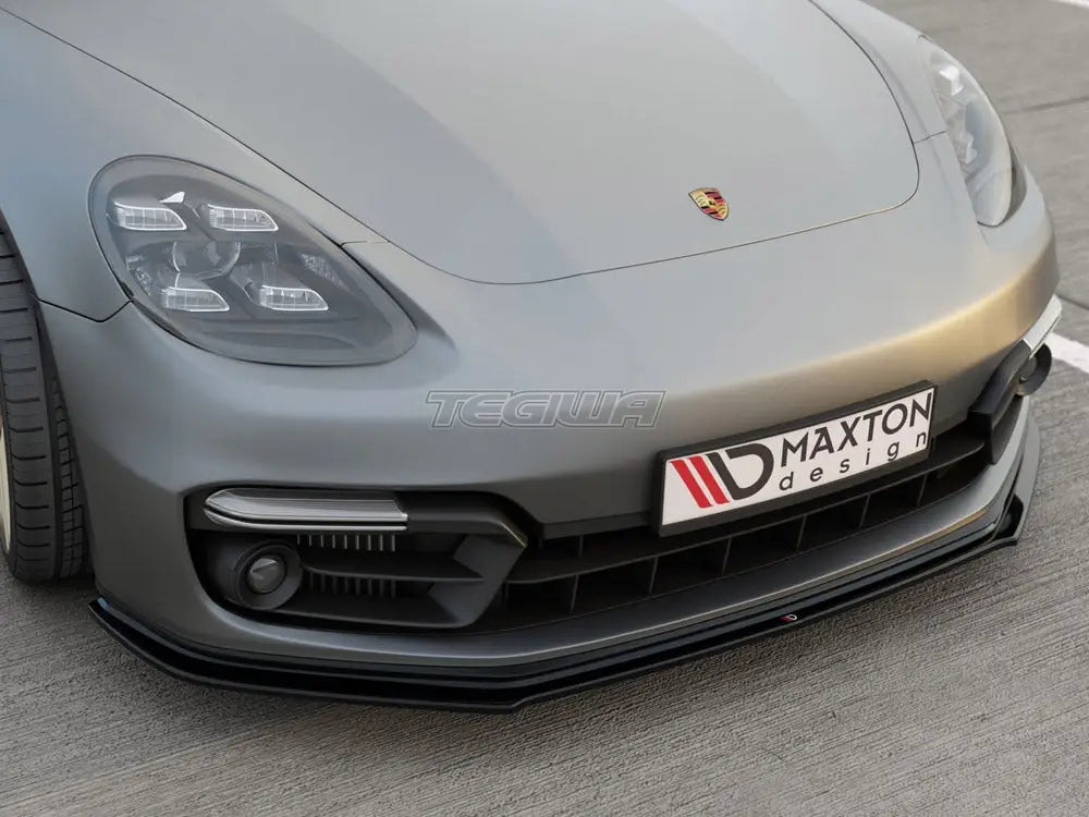 Maxton Design Front Splitter Porsche Panamera GTS 971 2019-