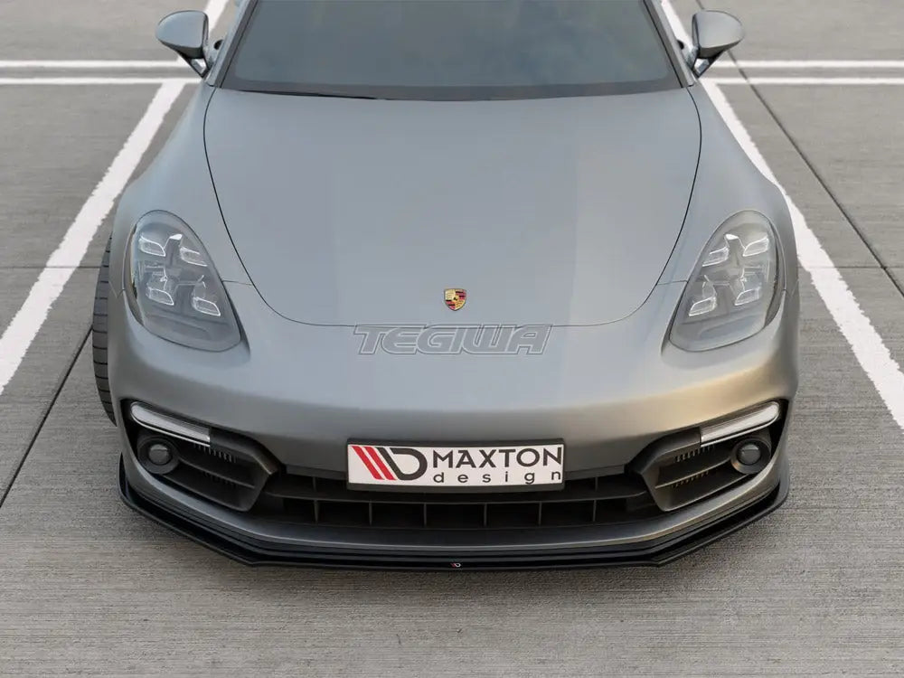 Maxton Design Front Splitter Porsche Panamera GTS 971 2019-