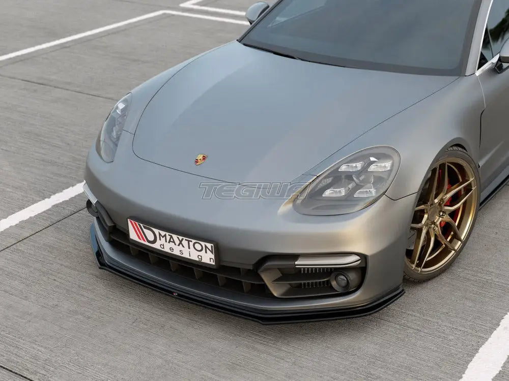 Maxton Design Front Splitter Porsche Panamera GTS 971 2019-