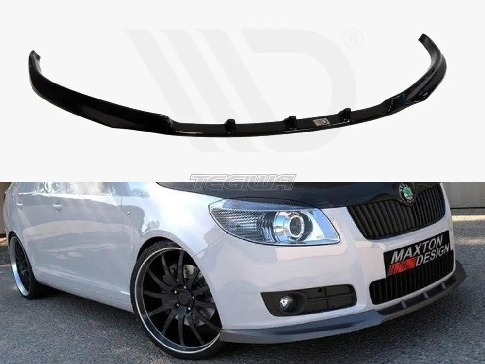 Maxton Design Front Splitter Skoda Fabia II Preface Model Standard Bumper