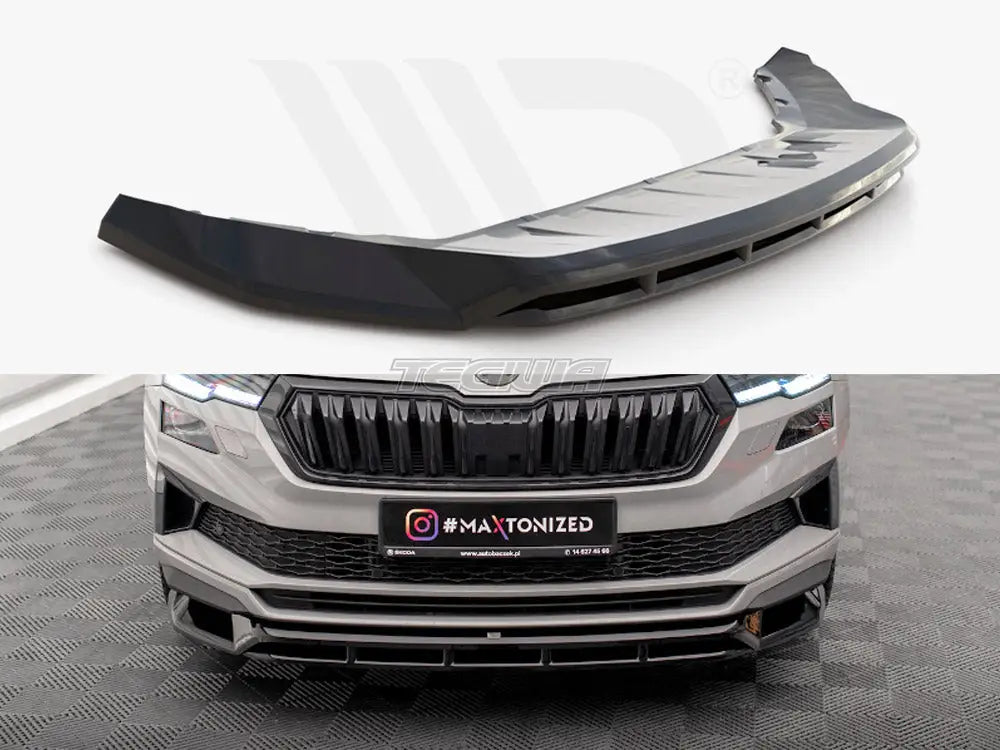 Maxton Design Front Splitter Skoda Karoq Sportline Mk1 Facelift