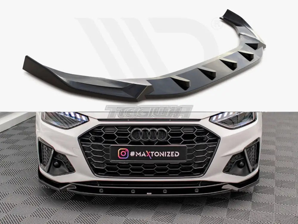 Maxton Design Front Splitter V.1 Audi A4 S-Line S4 B9 Facelift