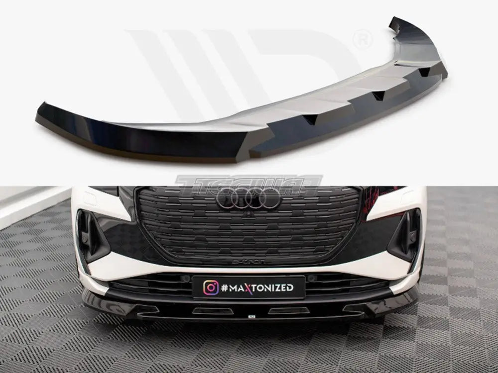 Maxton Design Front Splitter V.1 Audi Q4 e-Tron Sportback Mk1