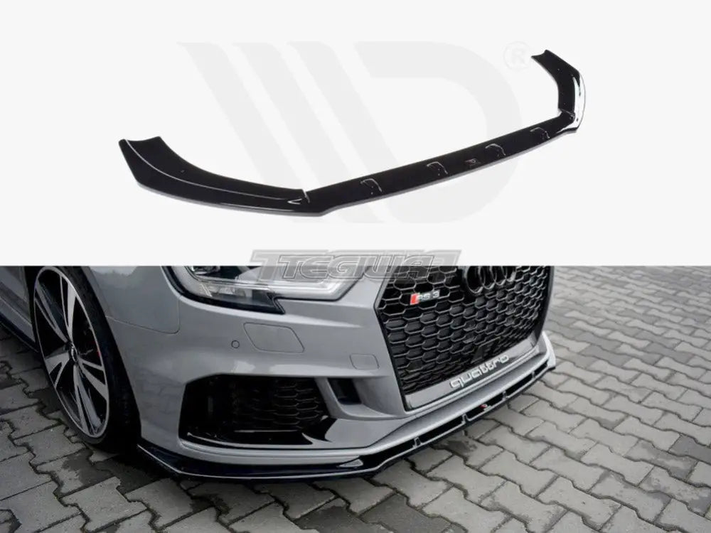 Maxton Design Front Splitter V.1 Audi RS3 8V Facelift Sedan 2017-20