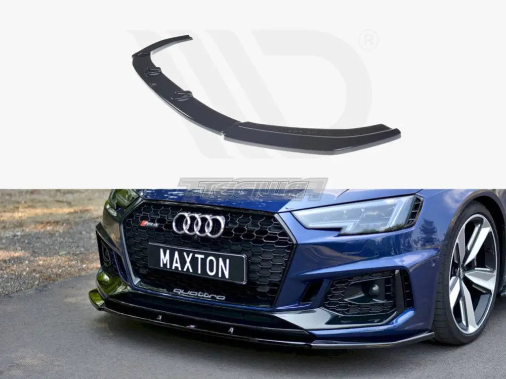 Maxton Design Front Splitter V.1 Audi RS4 B9 17-19