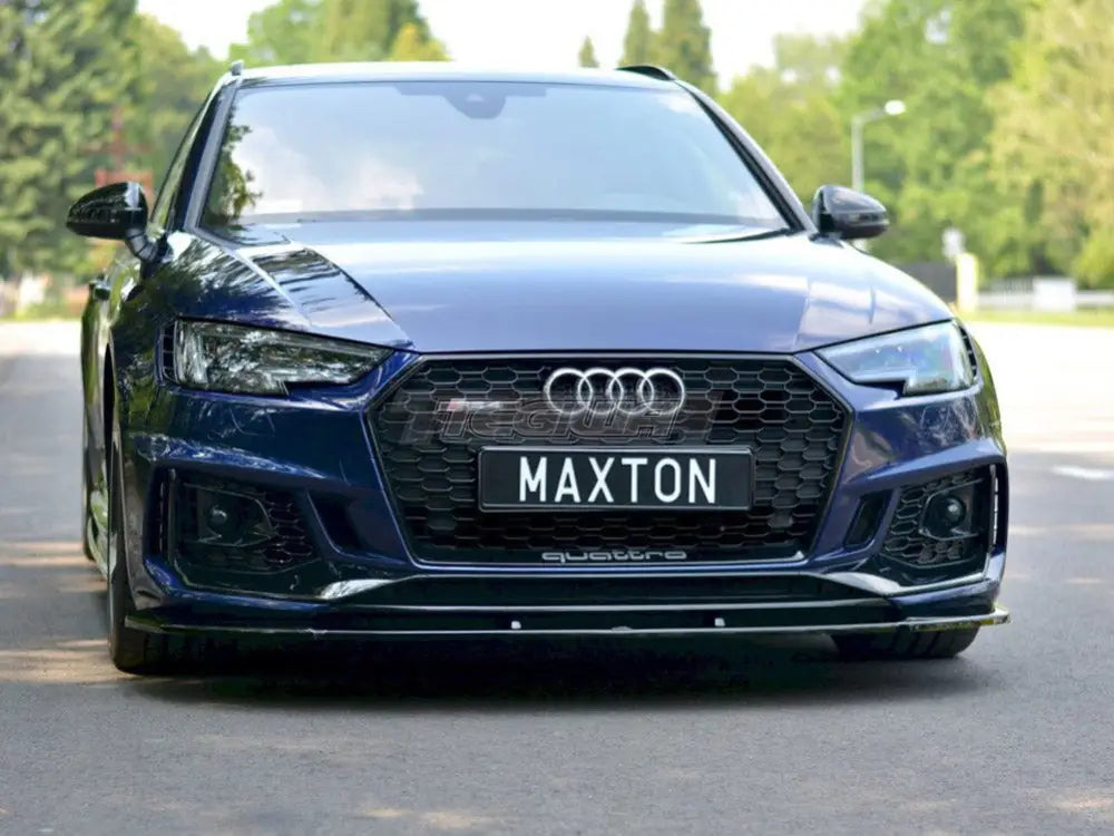 Maxton Design Front Splitter V.1 Audi RS4 B9 17-19