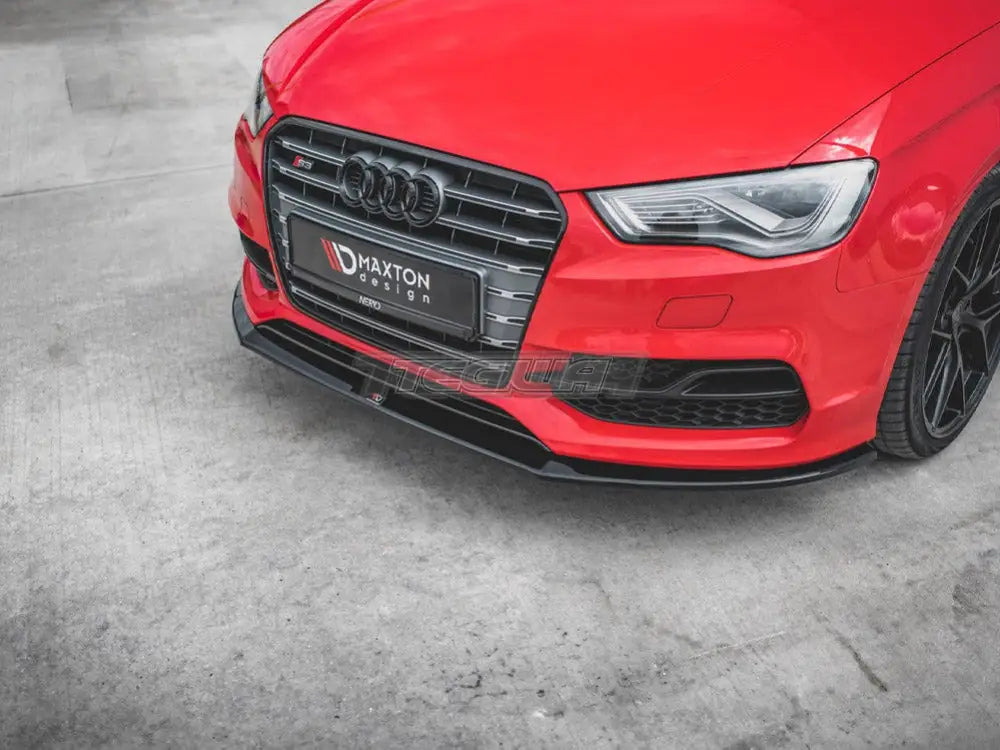 Maxton Design Front Splitter V.1 Audi S3 A3 S-line 8V Sedan Cabrio 13-16