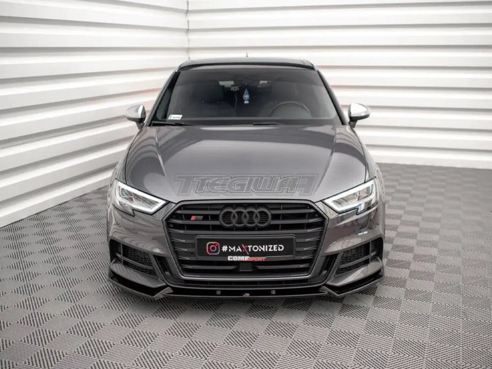 Maxton Design Front Splitter V.1 Audi S3 Sportback 8V Facelift