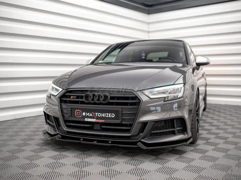 Maxton Design Front Splitter V.1 Audi S3 Sportback 8V Facelift