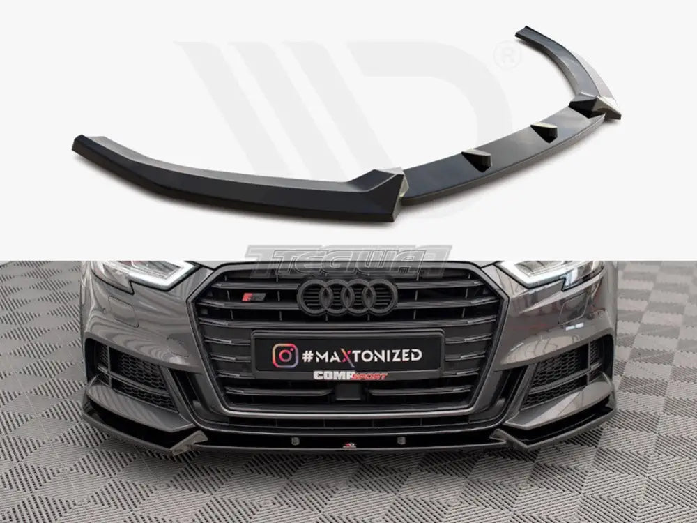 Maxton Design Front Splitter V.1 Audi S3 Sportback 8V Facelift