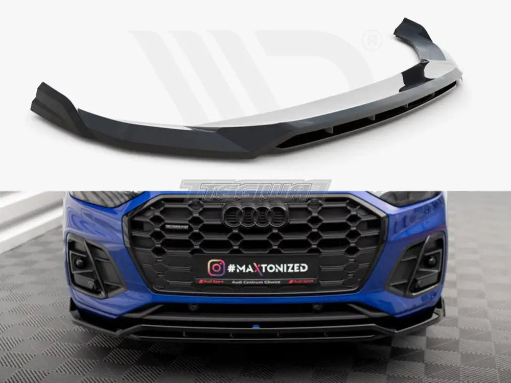 Maxton Design Front Splitter V.1 Audi SQ5 Q5 S-Line SUV Sportback Mk2 Facelift