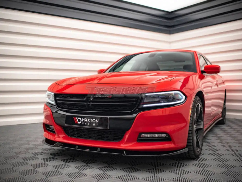 Maxton Design Front Splitter V.1 Dodge Charger RT MK7 Facelift 2014-