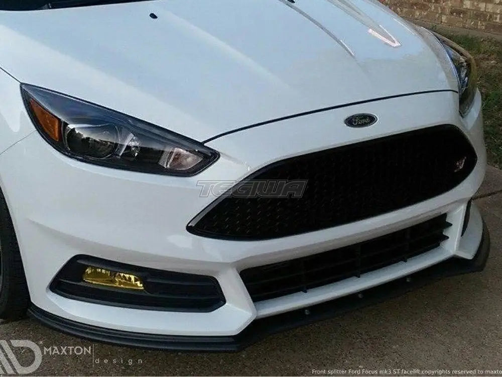 Maxton Design Front Splitter V.1 Focus ST MK3 Facelift Model