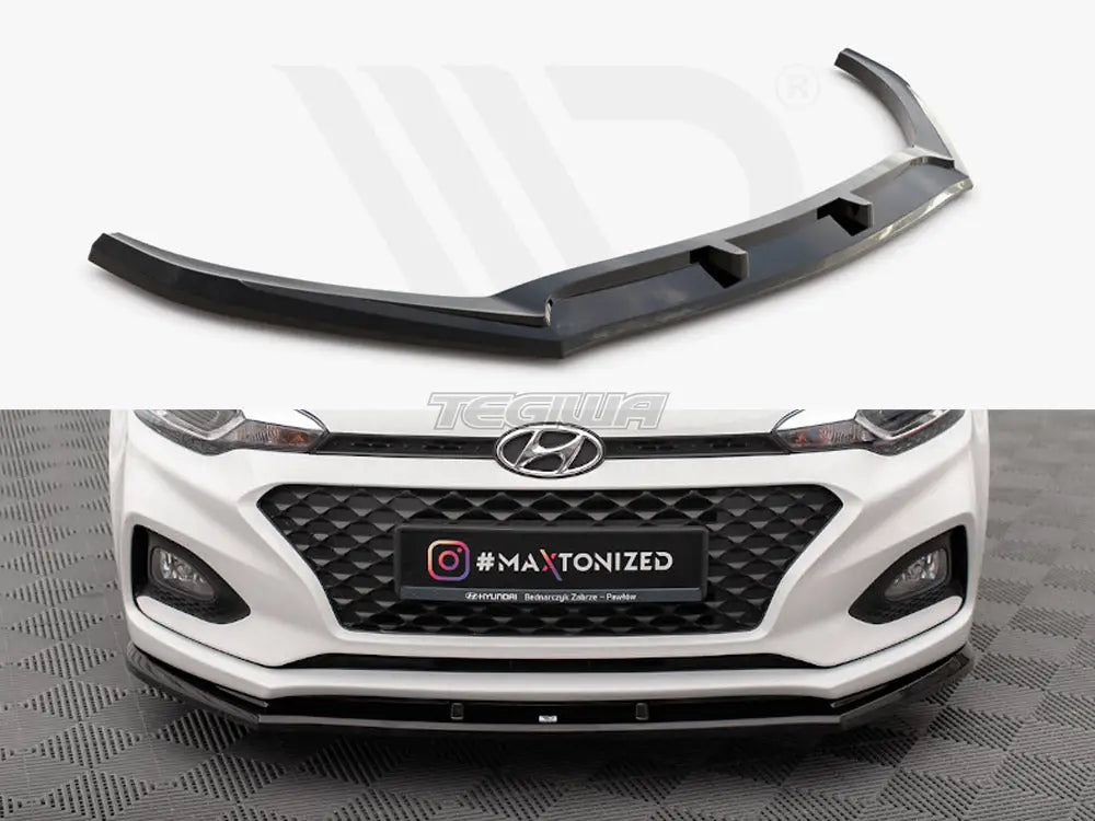 Maxton Design Front Splitter Front Splitter V.1 Hyundai I20 Mk2 Facelift