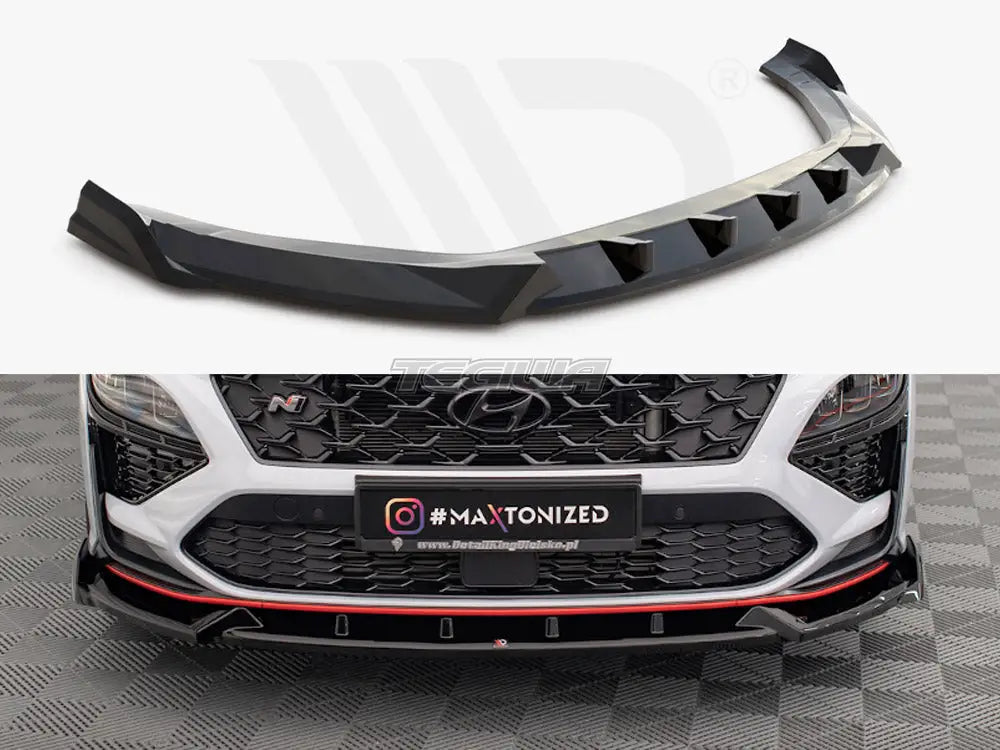 Maxton Design Front Splitter V.1 Hyundai Kona N Mk1