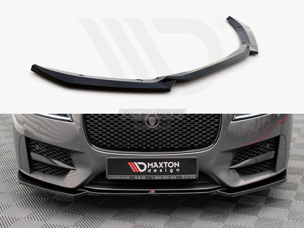 Maxton Design Front Splitter V.1 Jaguar XF R-sport MK2 15-20