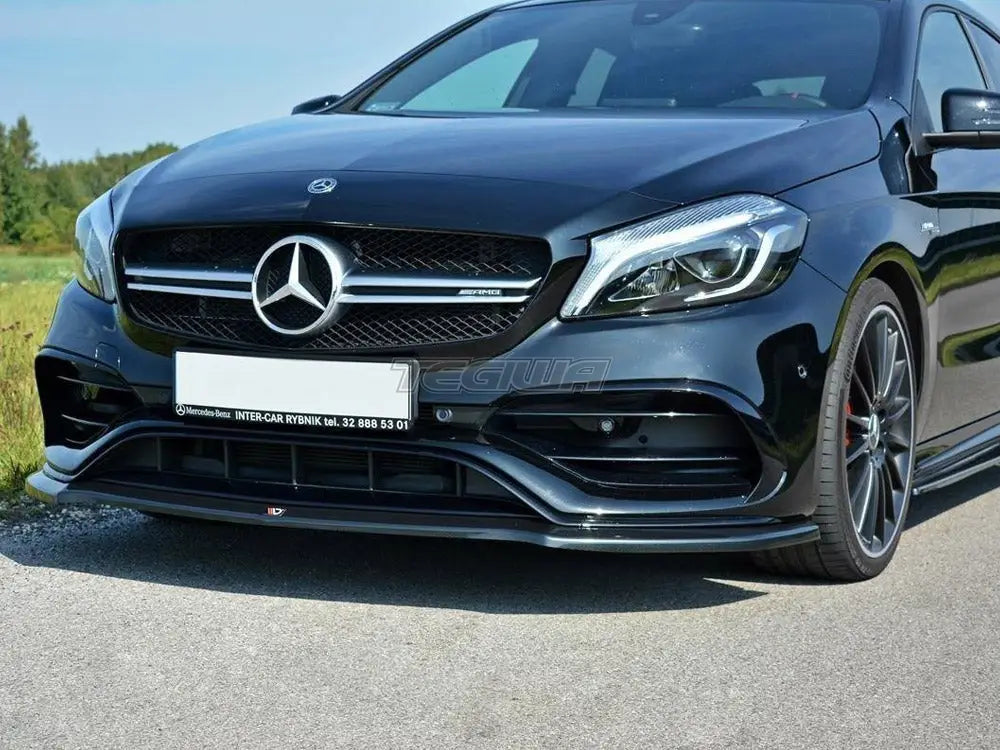 Maxton Design Front Splitter V.1 Mercedes A W176 AMG Facelift