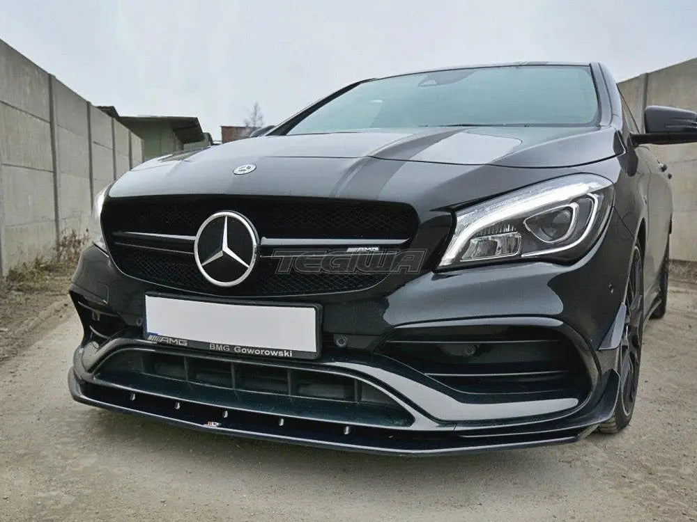 Maxton Design Front Splitter V.1 Mercedes CLA 45 AMG C117 Facelift 2017-UP