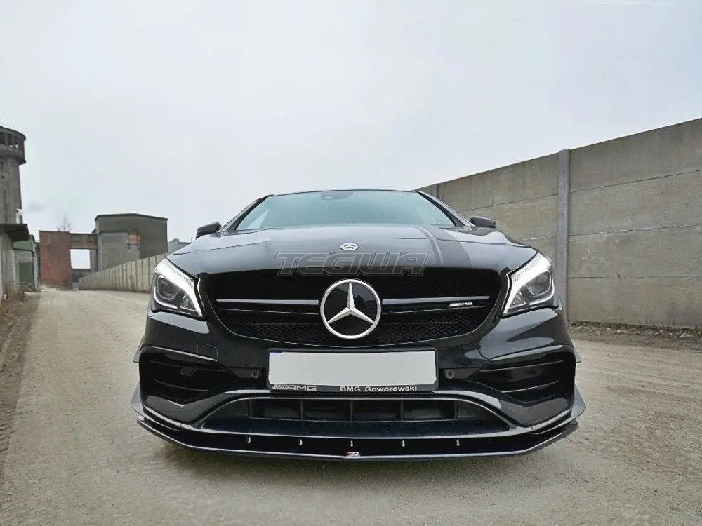 Maxton Design Front Splitter V.1 Mercedes CLA 45 AMG C117 Facelift 2017-UP