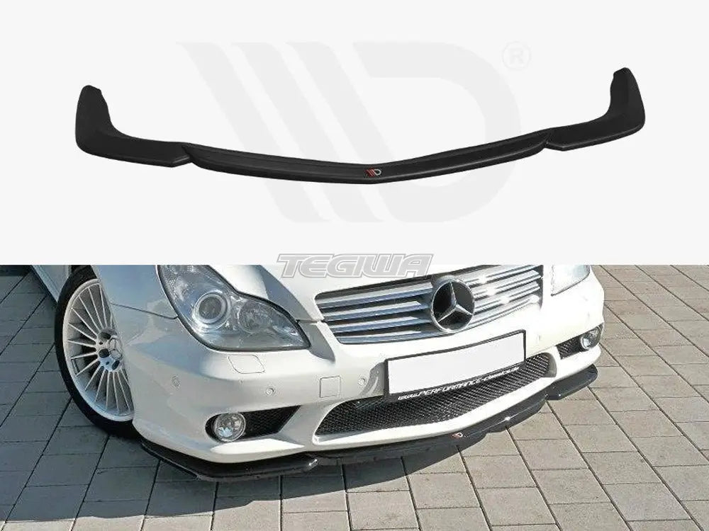 Maxton Design Front Splitter V.1 Mercedes CLS C219 55AMG Sedan 09-06