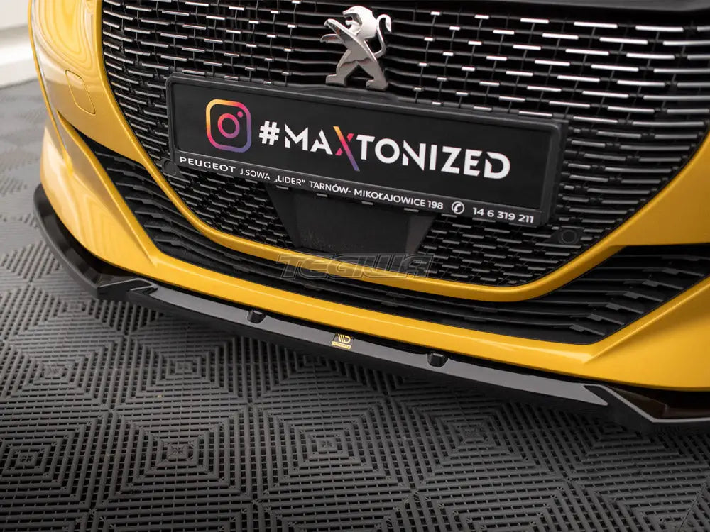 Maxton Design Front Splitter V.1 Peugeot 208 GT Mk2