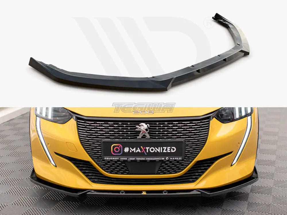 Maxton Design Front Splitter V.1 Peugeot 208 GT Mk2