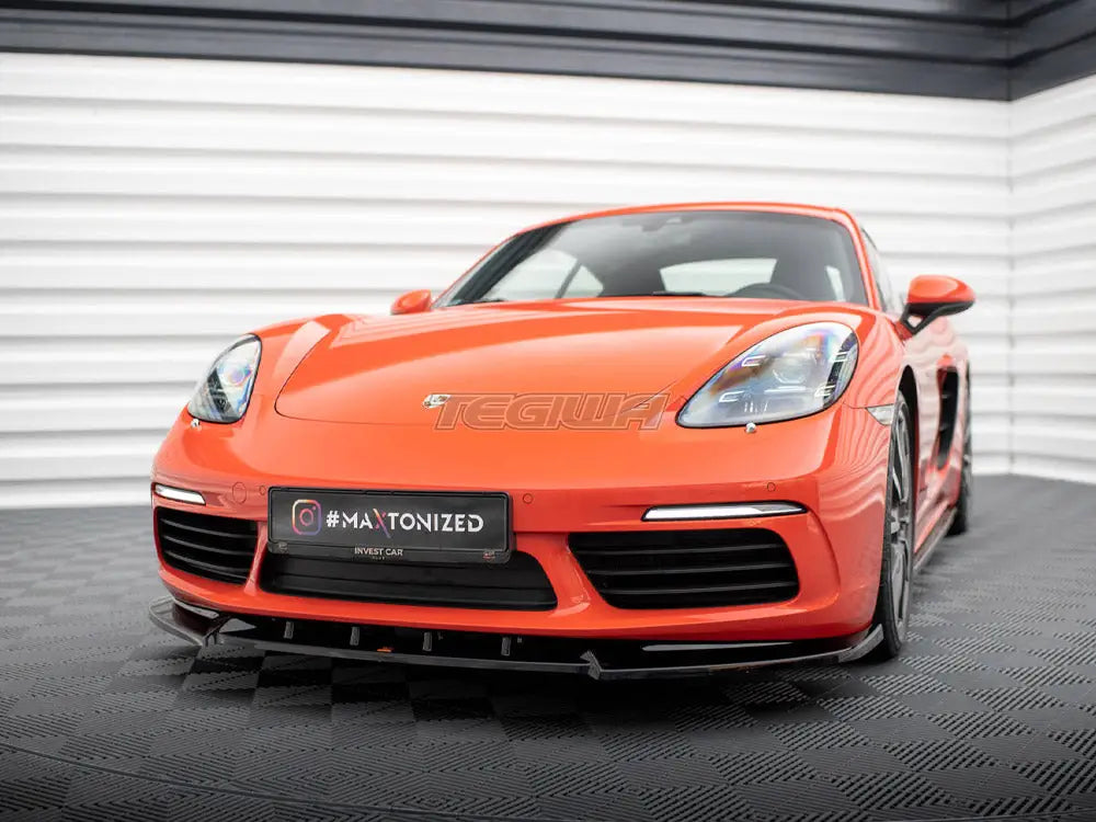 Maxton Design Front Splitter V.1 Porsche 718 Cayman 982c