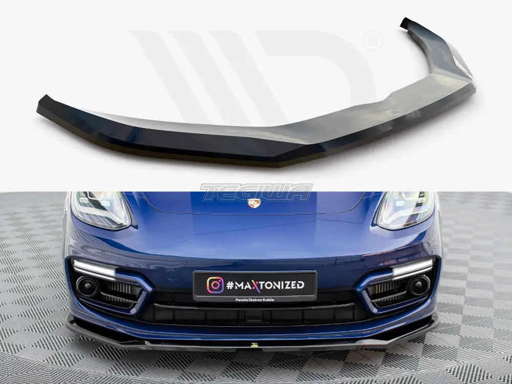 Maxton Design Front Splitter V.1 Porsche Panamera E-Hybrid 971 Facelift