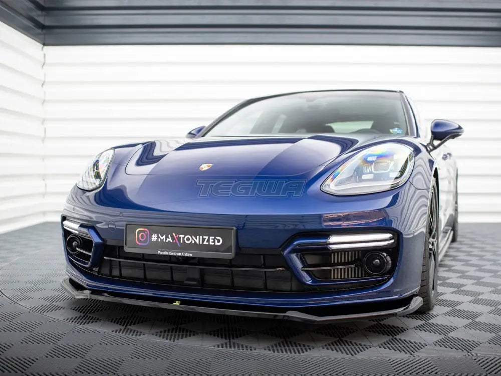 Maxton Design Front Splitter V.1 Porsche Panamera E-Hybrid 971 Facelift