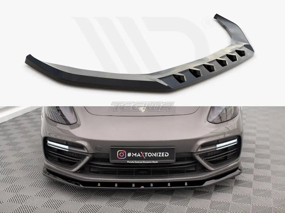 Maxton Design Front Splitter V.1 Porsche Panamera E-Hybrid 971