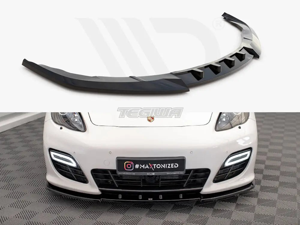 Maxton Design Front Splitter V.1 Porsche Panamera Turbo Sport Design Package 970