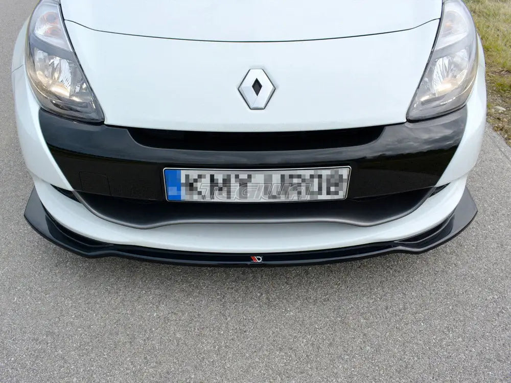 Maxton Design Front Splitter V.1 Renault CLIO MK3 RS Facelift 09-12