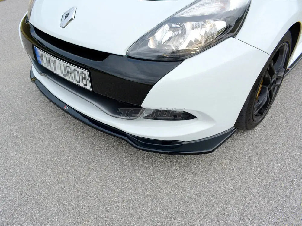 Maxton Design Front Splitter V.1 Renault CLIO MK3 RS Facelift 09-12