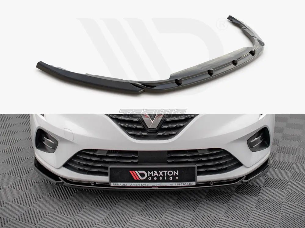 Maxton Design Front Splitter V.1 Renault CLIO MK5 2019-