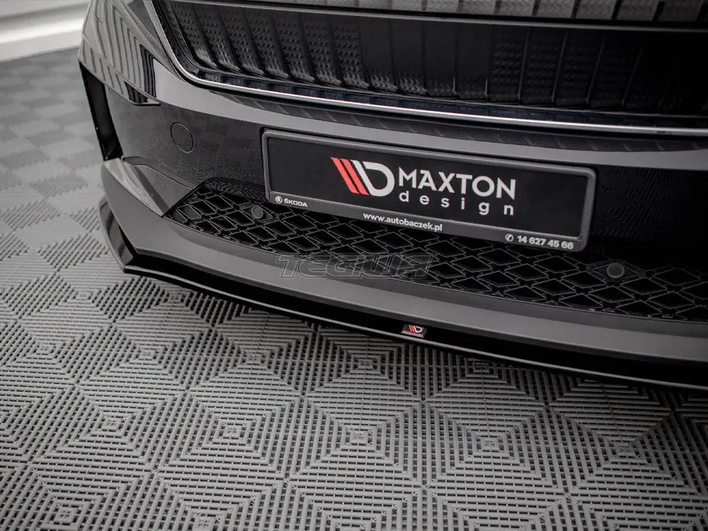 Maxton Design Front Splitter V.1 Skoda Enyaq IV 2020-