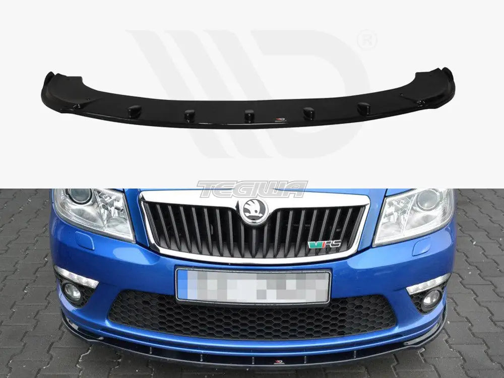 Maxton Design Front Splitter V.1 Skoda Octavia MK2 VRS Facelift 06-13