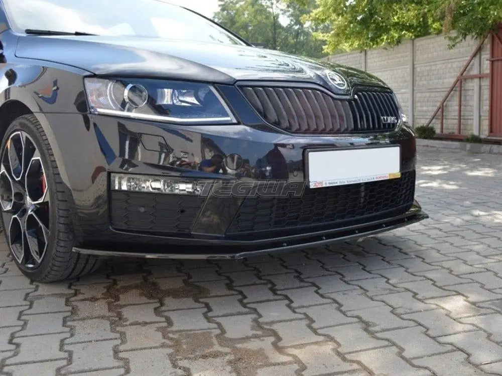 Maxton Design Front Splitter V.1 Skoda Octavia MK3 VRS 01-16