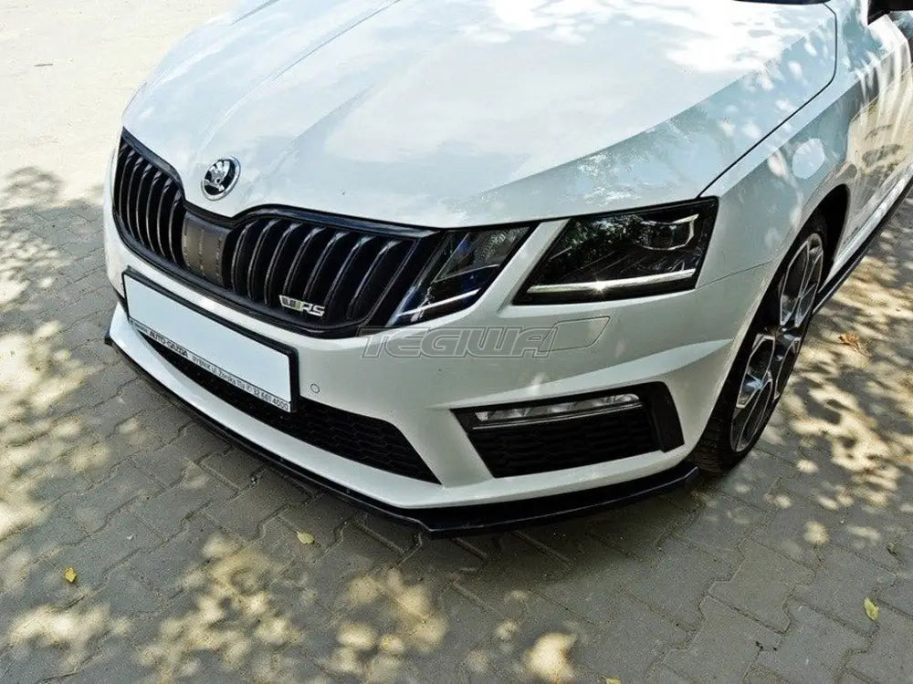 Maxton Design Front Splitter V.1 Skoda Octavia MK3 VRS 01-16