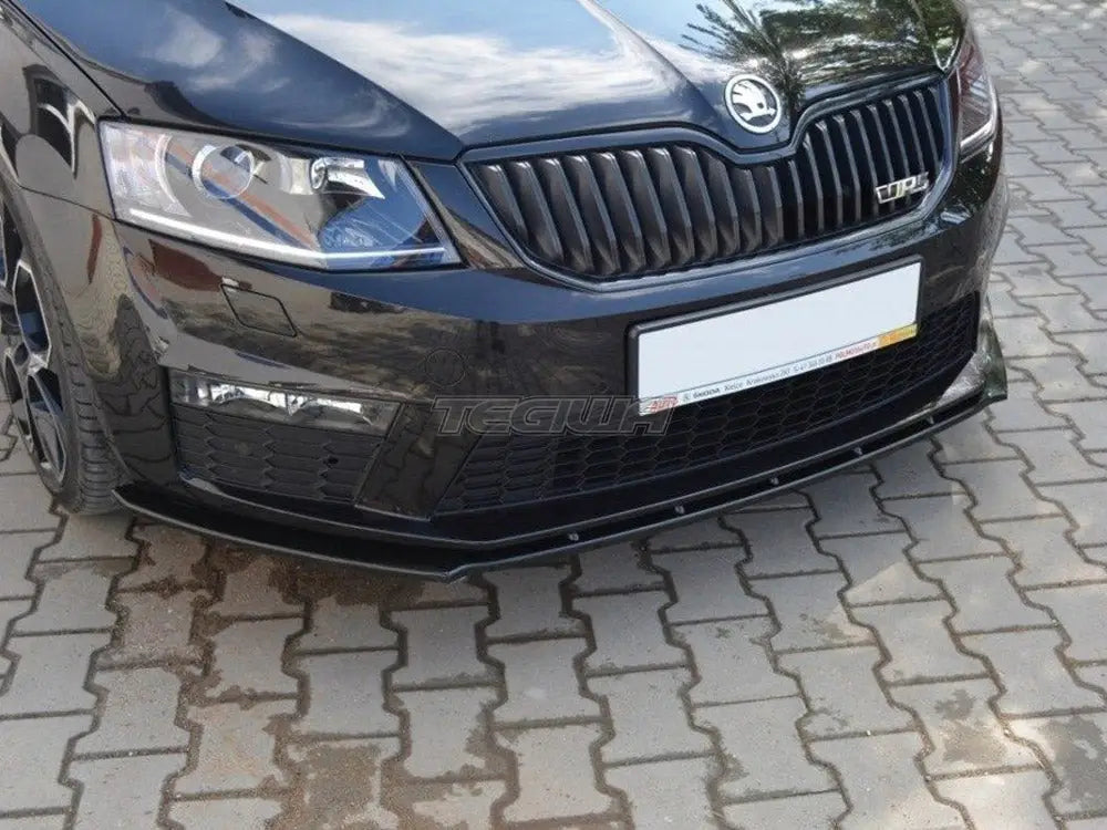 Maxton Design Front Splitter V.1 Skoda Octavia MK3 VRS 01-16