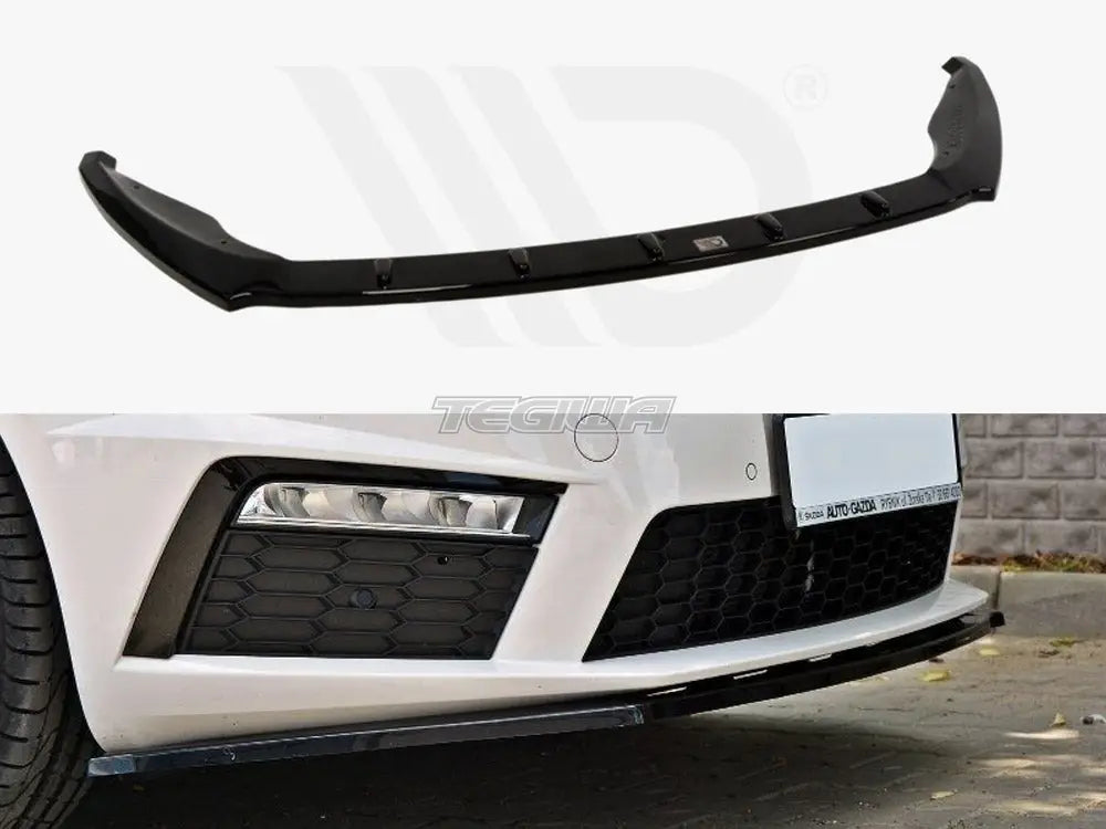 Maxton Design Front Splitter V.1 Skoda Octavia MK3 VRS 01-16