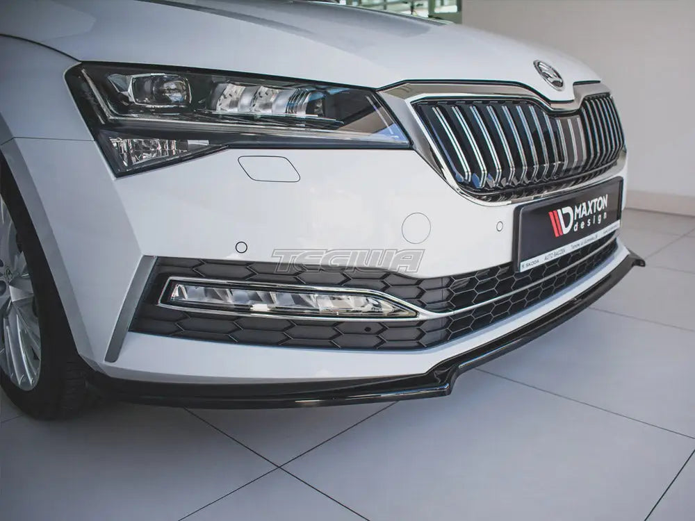 Maxton Design Front Splitter V.1 Skoda Superb MK3 FL 2019-