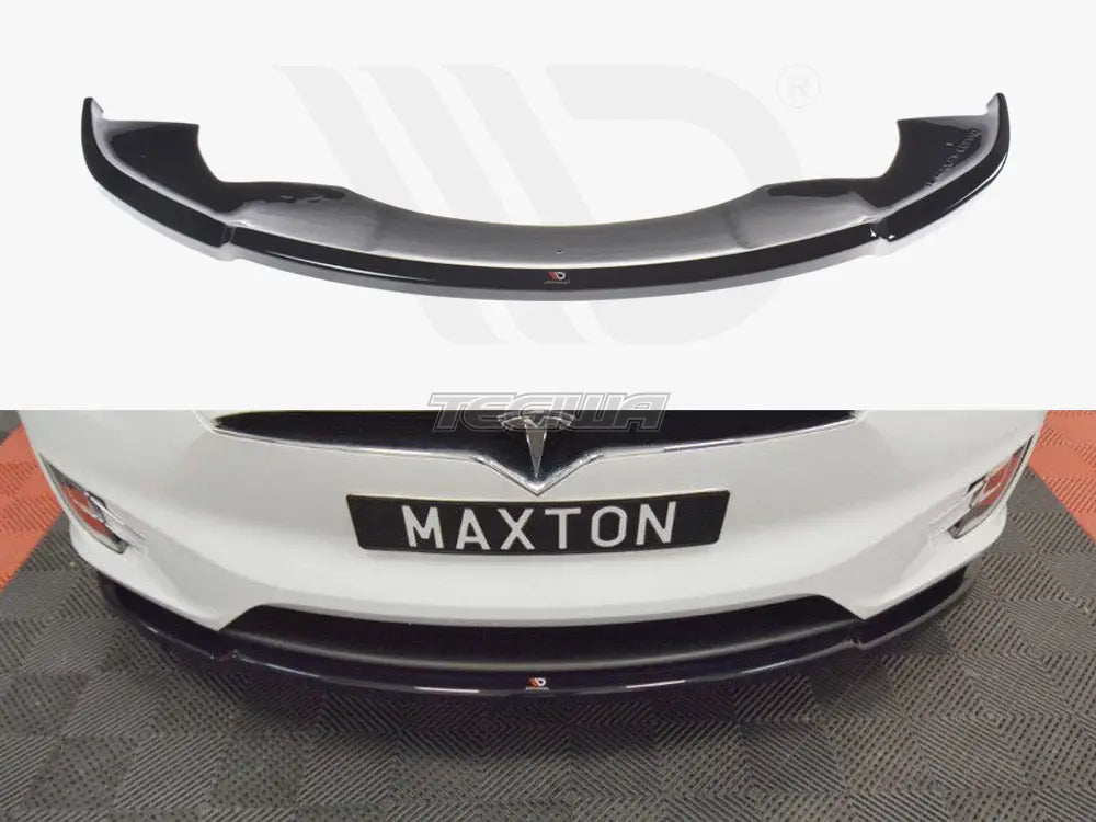 Maxton Design Front Splitter V.1 Tesla Model X 2015-