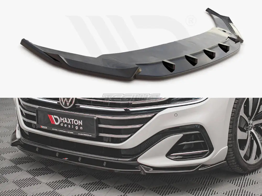 Maxton Design Front Splitter V.1 Volkswagen Arteon R-line Facelift 2020-