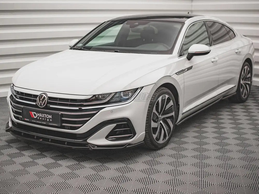 Maxton Design Front Splitter V.1 Volkswagen Arteon R-line Facelift 2020-