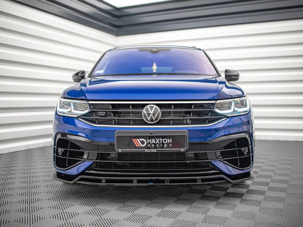 Maxton Design Front Splitter V.1 Volkswagen Tiguan R R-line MK2 Facelift 2020-