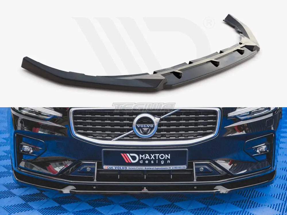 Maxton Design Front Splitter V.1 Volvo S60 V60 R-design MK3 2018-